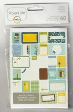 Project Life Family Themed Cards Pack - 60 Pieces