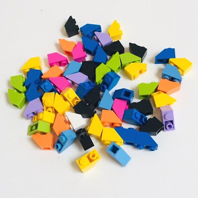 LEGO ROOF TILE INV 2 x 1 BRICK BUILDING PARTS 20pcs-Blue, Red, Pink, Purple...