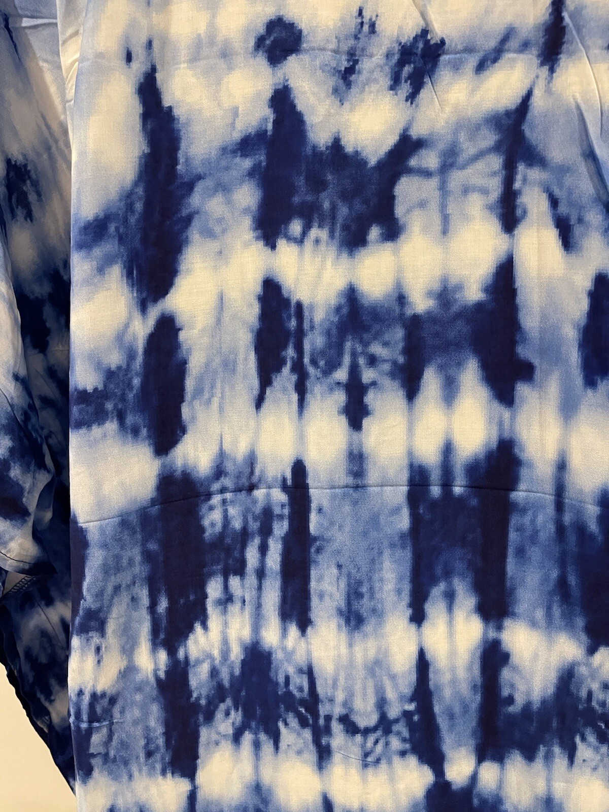 Epera Kaftan Maxi Blue Tie Dye One Size  Vneck Cover Up