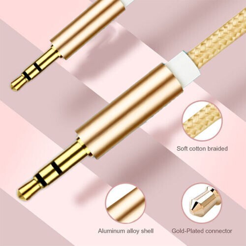 1M to 3M Aux Audio Headphone 3.5mm Cable Jack to Jack Stereo PC Car Male Lead - Picture 5 of 12