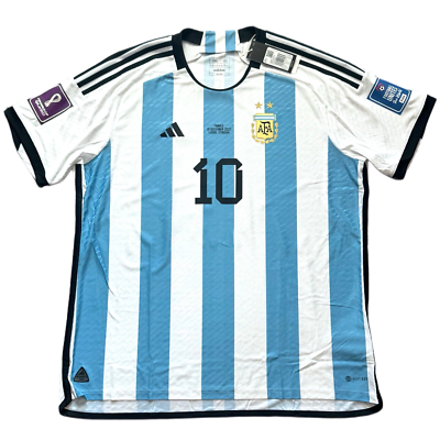アルゼンチン代表 2022 ウィナーズ ホームユニフォーム #10 MESSI 2022 Argentina Authentic Home Jersey #10 Messi 2XL Player Specs