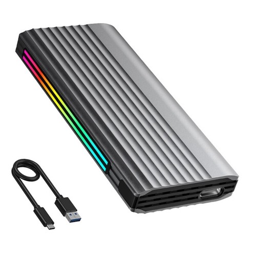 M.2 /NVME Solid Disk Enclosure USB3.1 Gen 2 10Gbps Metal External Drive Case - Afbeelding 4 van 14