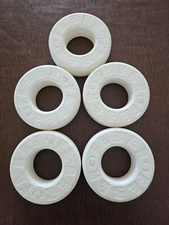 5 White Feber Giant Jumbo Connect Four Game Ring Discs ECR4Kids