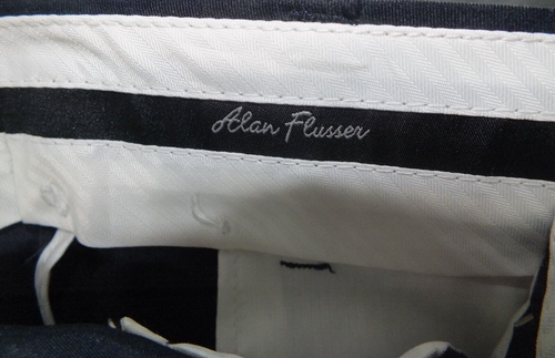 Alan Flusser Golf Pants Dark Blue Pleated Comfort Waistband 38 x 34 NWT - Picture 7 of 13