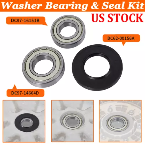 For Samsung Washer WF448AAP Seal Bearing Kit DC62-00156A DC97-16509C DC97-21488A