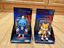 Sonic the Hedgehog 3 Movie Sonic & Tails 2.5” Figures Jakks BRAND NEW Set Of Two