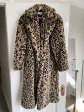 Gerard Darel Leopard Faux Fur Teddy Coat Overcoat 38 10 Bnwt Rrp £450 Jacket