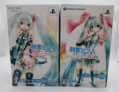 PSP Hatsune Miku Project Diva 1. 2. Ausgaben K-On Set Japan