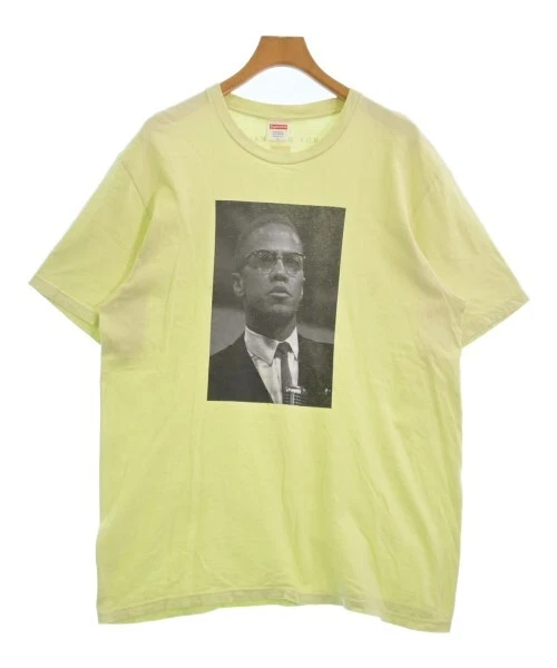T shirt Supreme / Coupe et cousu vert jaunâtre L 2200499831156