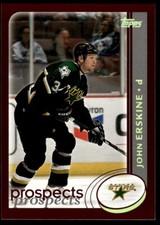 2002 Topps #290 John Erskine - Dallas Stars