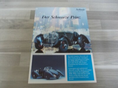 1 Flatblatt Katalog mit 2 Seiten von CMC MODELLE das ALLERERSTE ! Mercedes SSK 