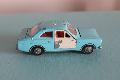 Dinky Toys 3.9” FORD ESCORT Diecast POLICE CAR Vintage MECCANO