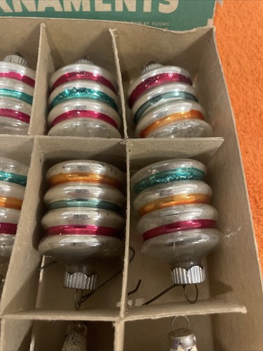 Schachtel mit 12 Shiny Brites - tolle Formen - Bild 3 von 10