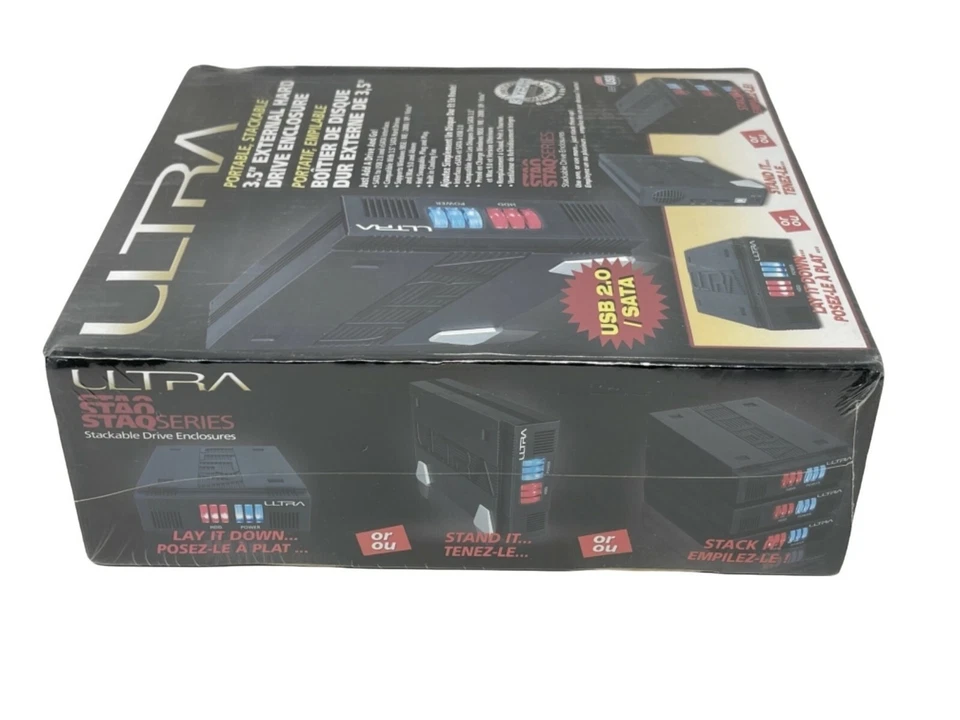 New Ultra Portable, Stackable 3.5" External Hard Drive Enclosure - Image 4 of 4