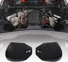 Gloss Black Engine Bay Shock Rear Strut Tower Panel Cover Fits 20-25 Corvette C8