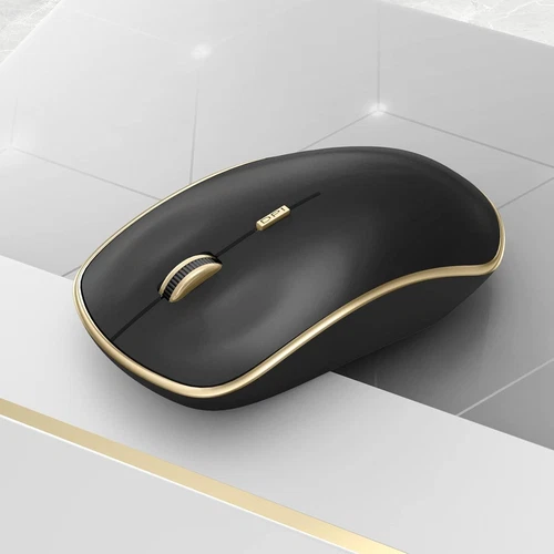 Silent Wireless Mouse, Portable USB Mouse with 5 Adjustable DPI Levels - Picture 2 of 8