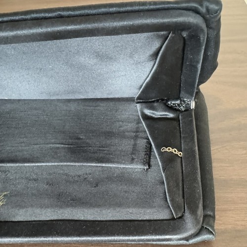 Vintage Black Silk Evening Bag Clutch Purse with Jeweled Clasp - Picture 12 of 12
