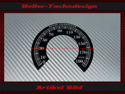 Tacho Aufkleber für Harley Davidson Softail Haritage FXST 2003 bis 2009 Ø100 Mph