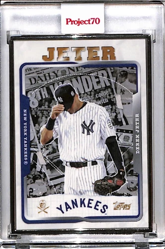 2021 TOPPS PROJECT 70 #763 DEREK JETER BY SHOE SURGEON P70 AP SILVER FRAME 51/51