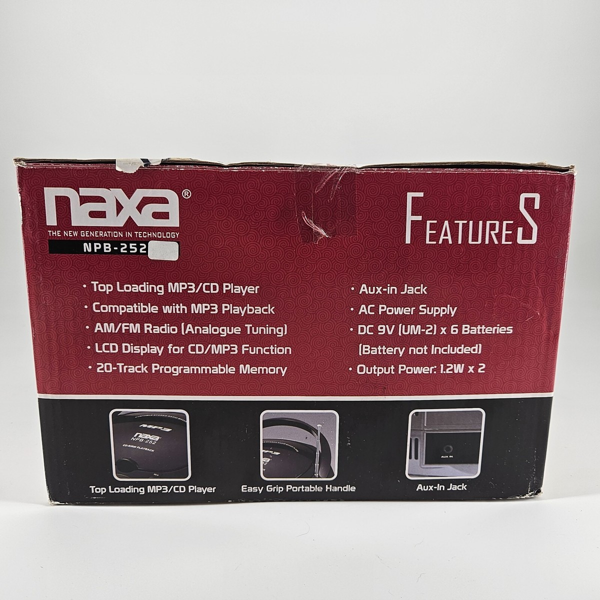 Naxa NPB-251 CD/Radio Boombox for sale online | eBay