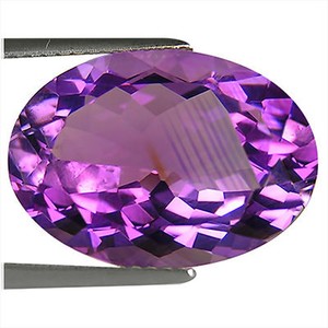 10.13 Ct Natural Amethyst Gemstone Purple Color Oval Cut
