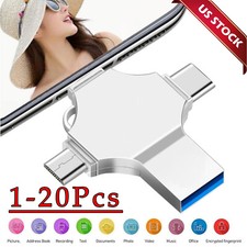 USB 3.0 Flash Drive 128GB Type C Memory Photo Stick for iPhone Android iPad Lot