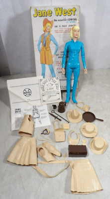 VTG 1967 Marx Toys Johnny West-Jane West Figure/Doll W/Box 23