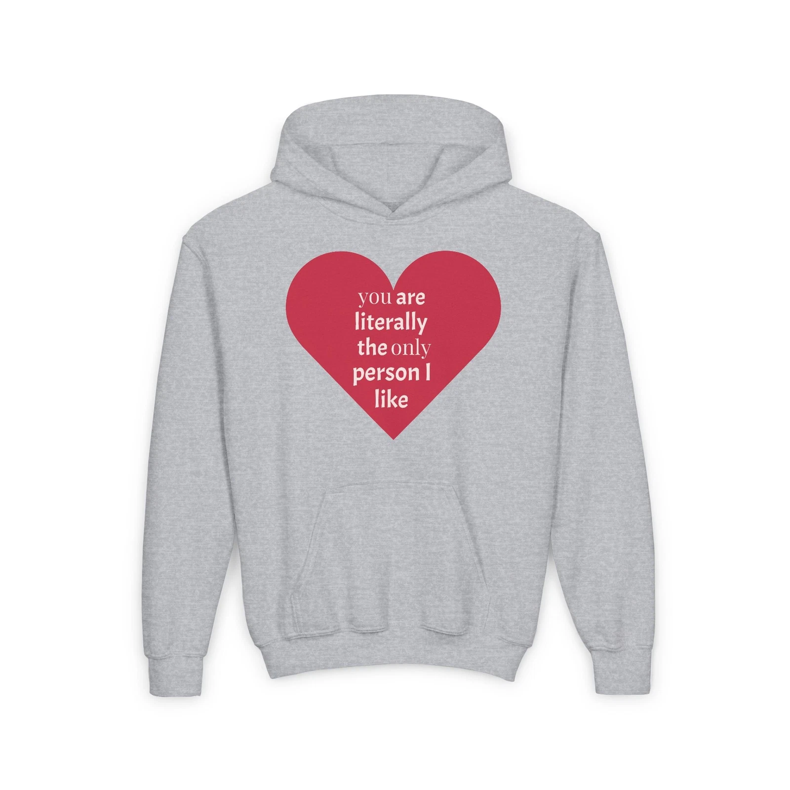 Cute Love Felpa con Cappuccio per Adolescenti Felpa Accogliente per San Valentino Disegno Cuore 