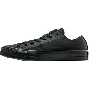 one star suede triple black low top