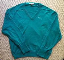 Vintage Izod Club V-Neck Sweater Men's XL Egyptian Cotton USA Made