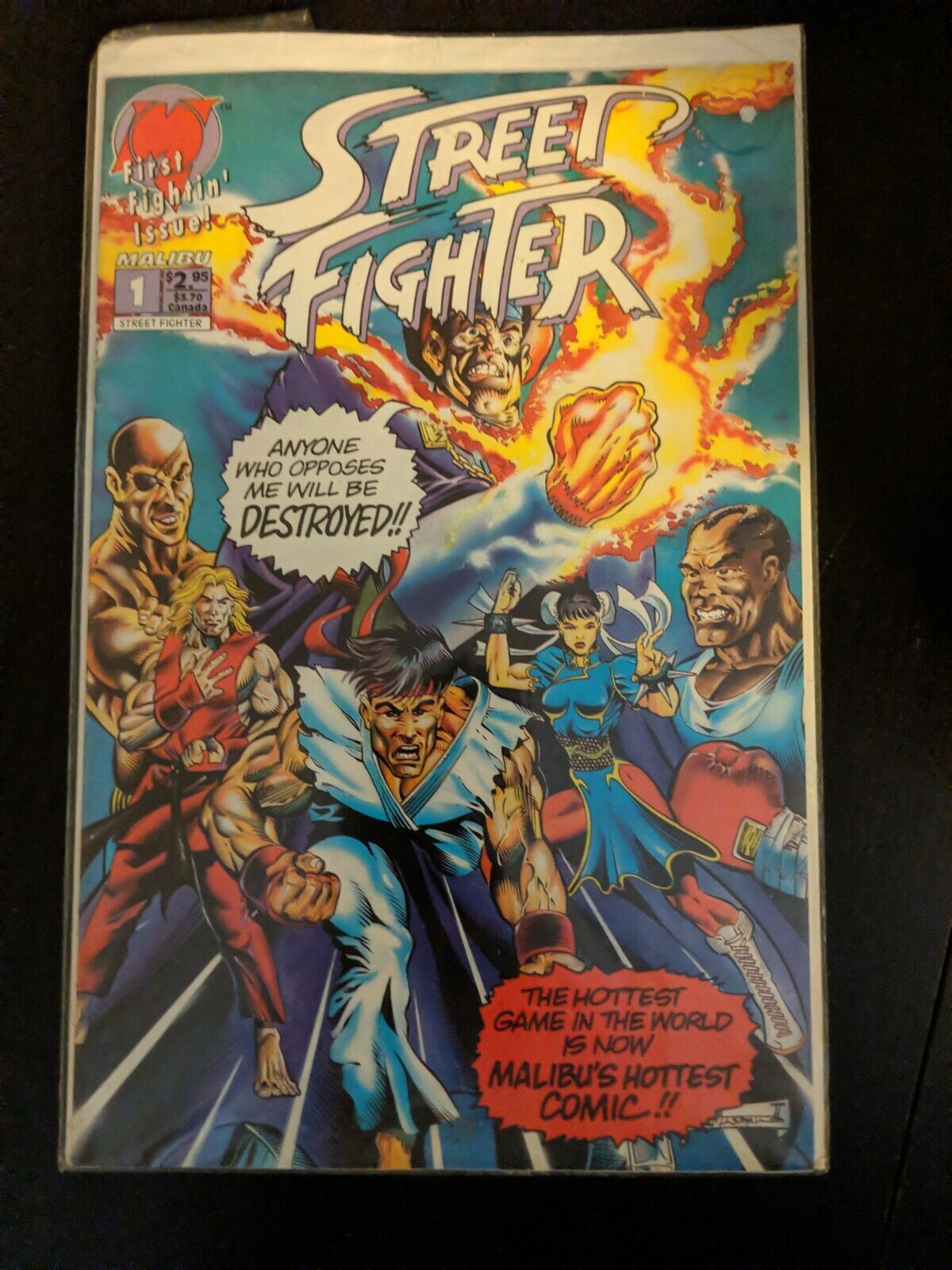 Street Fighter 1 Malibu Comics 1993 1st Street Fighter Comic Book Video Game Key