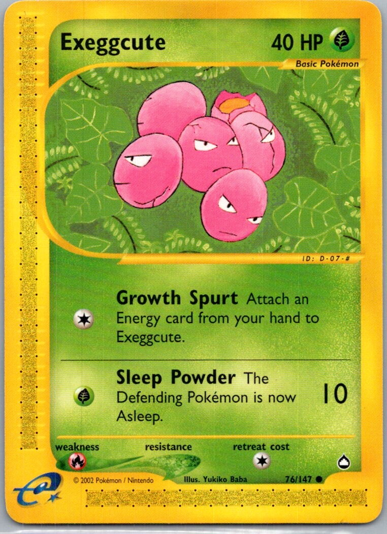 Exeggcute (76) Aquapolis 076/147 Near Mint NM