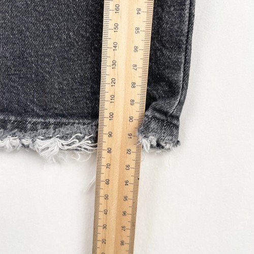 Nobody Denim Kennedy Jeans Womens Size 24 Char Black High Rise Frayed Hem New - Picture 4 of 8