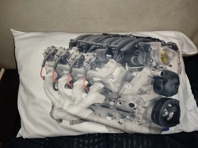 BIKINGTHINGS Gear Head Small Block Chevy Pillow Case Cool Polyester Fresh Antibacterial Car G