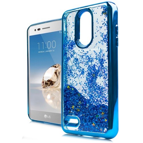 For LG Rebel LML212VL LML211BL Liquid Glitter Case Phone Cover