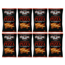 Pork King Good Pizza Flavored Pork Rinds Chicharrones 8 Pack Keto Snacks