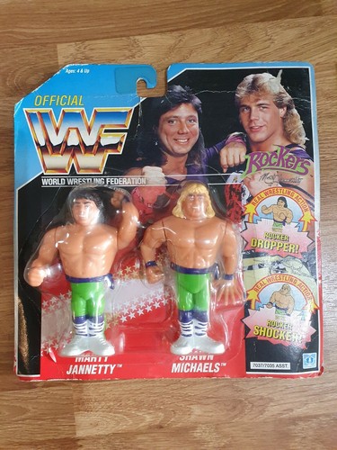 Rockers WWF Hasbro MOC vintage figures carded mart...