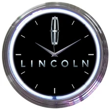 Ford Lincoln neon clock sign Town Car Navigator lamp Man cave wall light OLP