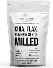 Dhillons Flour Mill Chia seeds, Flaxseeds, Pumpkin Seeds Milled Mix, 250g | Mil 40.48 per kilo