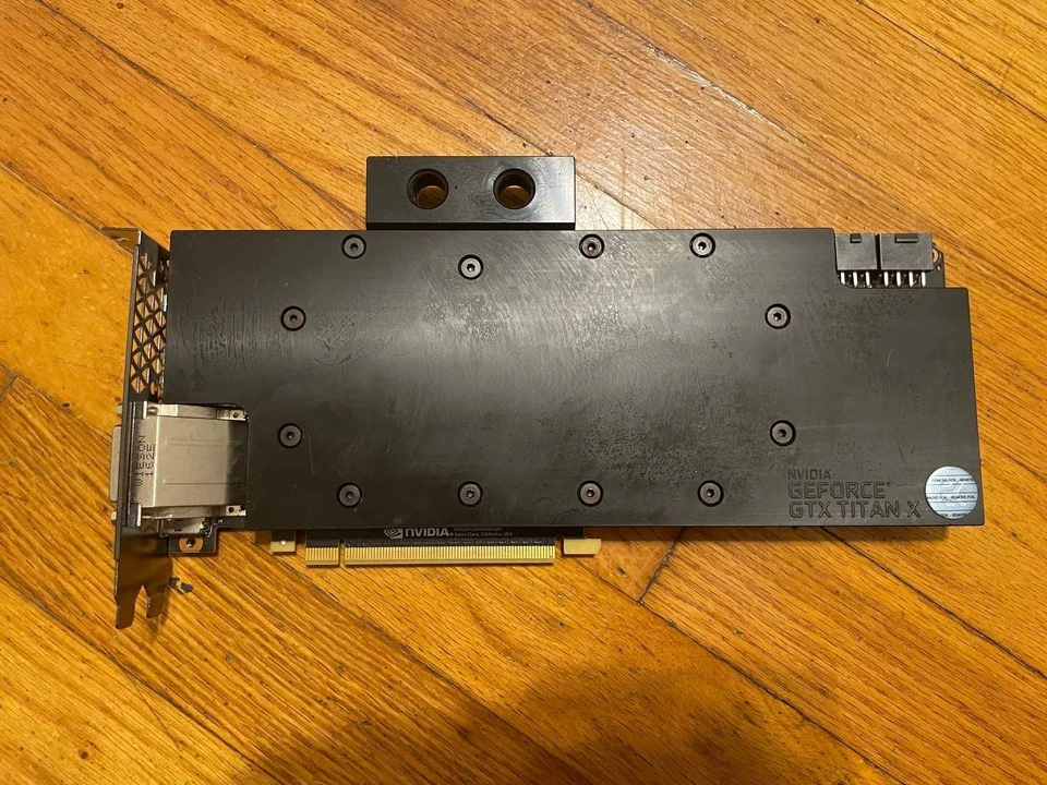 NVIDIA GeForce GTX TITAN X with EVGA Waterblock and Backplate - Image 2 of 4