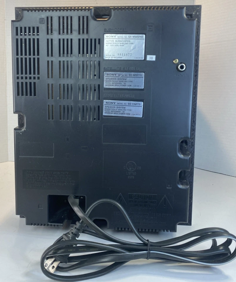 Subwoofer activo Sony SA-WMSP85 8” 8 pulgadas alimentado 100 W blindado magnético Foto 4 de 4