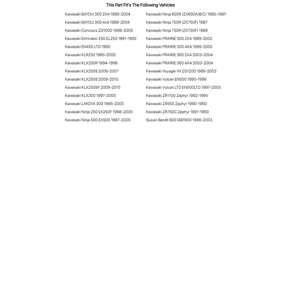 K & L Carburetor Parts Kit For KAWASAKI LAKOTA 300 1995-2003 Foto 2 de 2
