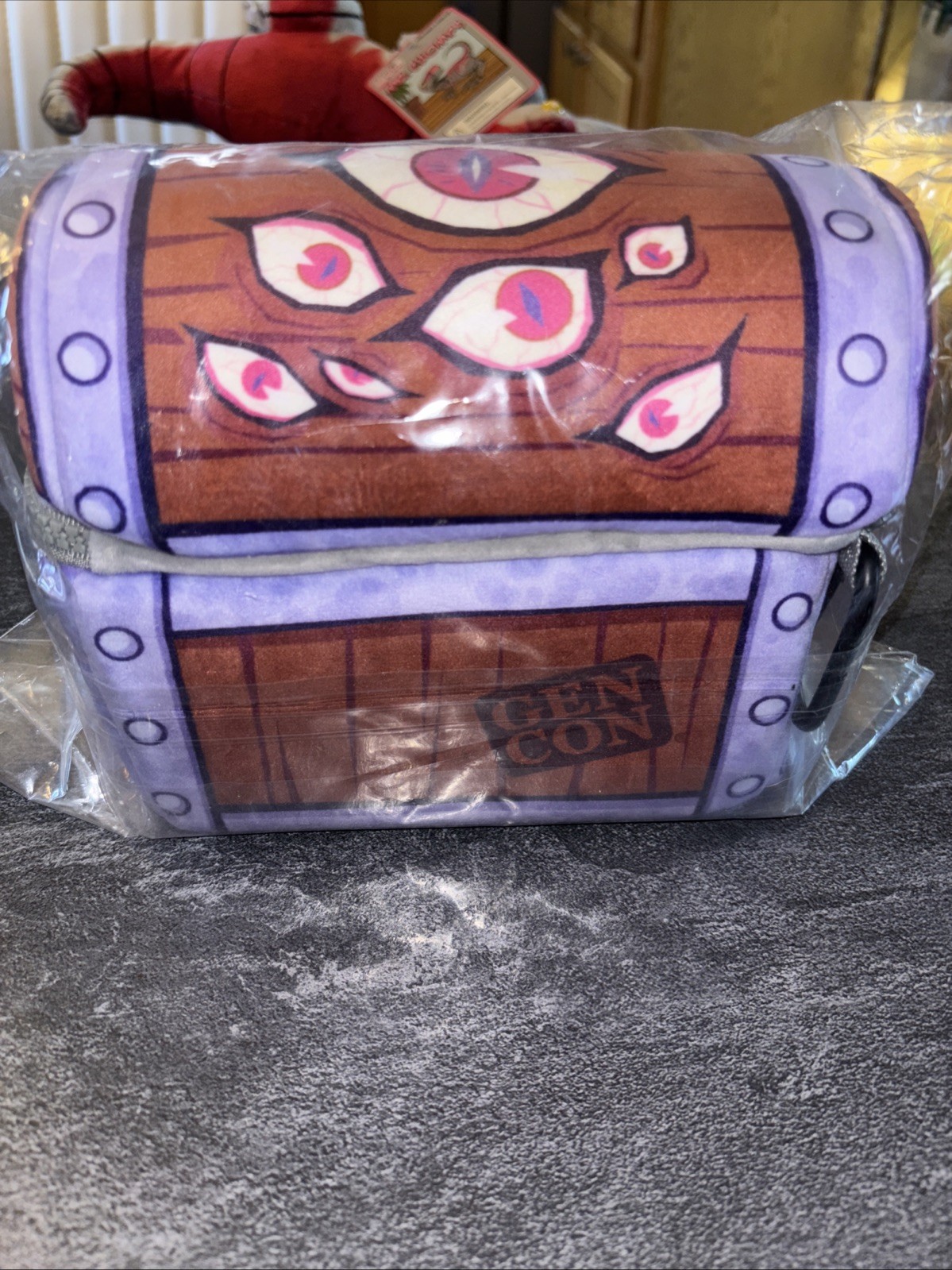 Gencon Hungry,hungry Mimic Chest Plush Dice Bag Rollacrit New In Original Bag