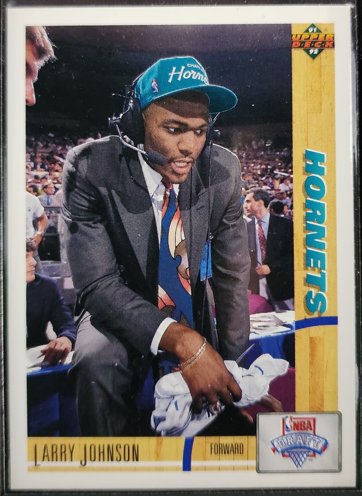 1991 - 1992 Upper Deck #2 - Larry Johnson Rookie Charlotte Hornets "Grandmama"