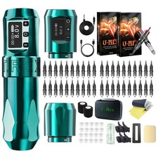 Wireless Tattoo Machine Battery Pen With Portable Power Pack 2400mAh LCD Digital