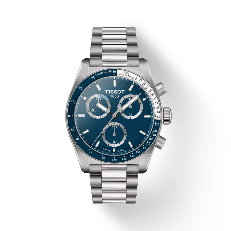 Tissot PR516 Stainless Steel Blue Dial 40mm Men's Watch T1494171104100