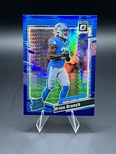 2023 Panini Do Russ Optic - Brian Branch #233 Blue Hyper (RC) - Detroit Lions