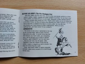 Caja, corcho y manual de reemplazo del Defender Of The Crown para NES