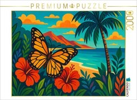 Calvendo Puzzle Where The Butterfly Kisses The Summer | 2000 Pieces, Finished Si