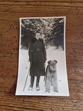 Vintage PK Photograph Goslar Resin New Year 1940 Ski Winter Mountains